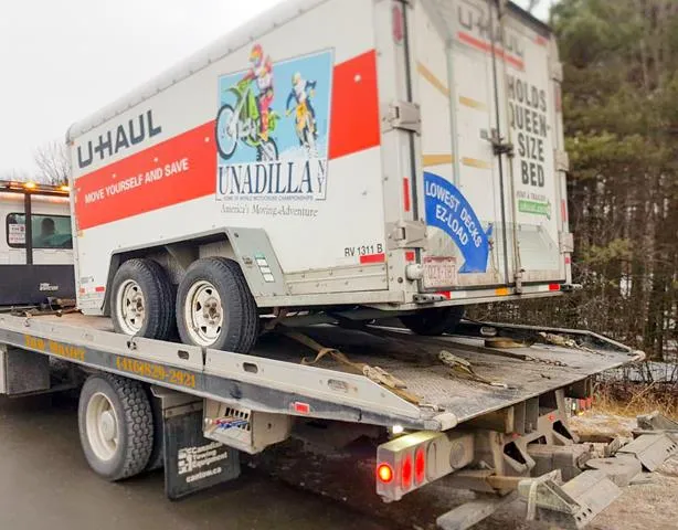 Winch towing recovery service